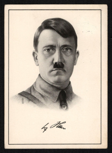 1938 'Adolf Hitler', Propaganda Postcard, Third Reich Nazi Germany