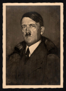 1942 'Adolf Hitler', Propaganda Postcard, Third Reich Nazi Germany