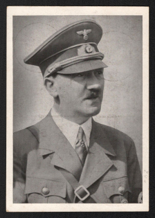 1943 'Adolf Hitler', Propaganda Postcard, Third Reich Nazi Germany