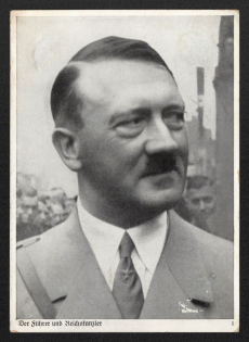 1937 'Adolf Hitler', Propaganda Postcard, Third Reich Nazi Germany