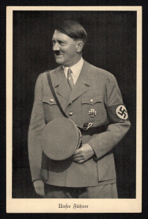 1938 'Adolf Hitler', Propaganda Postcard, Third Reich Nazi Germany