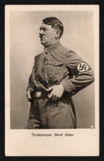 1938 'Adolf Hitler', Propaganda Postcard, Third Reich Nazi Germany