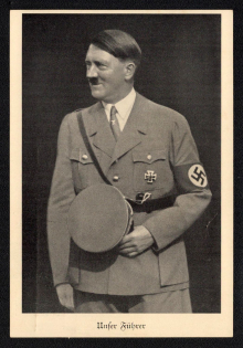 1938 'Adolf Hitler', Propaganda Postcard, Third Reich Nazi Germany