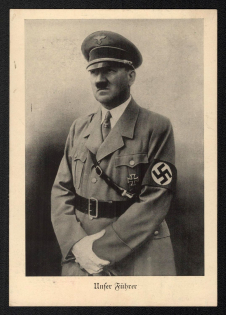 1938 'Adolf Hitler', Propaganda Postcard, Third Reich Nazi Germany