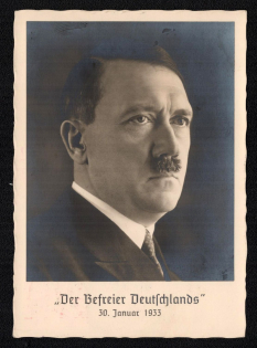 1933 'The Liberator of Germany', Propaganda Postcard, Third Reich Nazi Germany