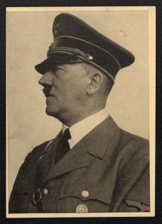 1943 'Adolf Hitler', Propaganda Postcard, Third Reich Nazi Germany