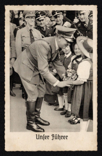 1940 'Our Guide', Propaganda Postcard, Third Reich Nazi Germany
