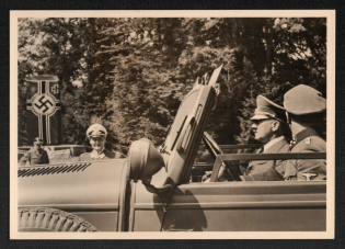 1940 'Compiegne 1940 the Guide Ift Arrived', Propaganda Postcard, Third Reich Nazi Germany