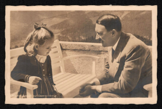 1941 'Short Visit to Obersalzberg', Propaganda Postcard, Third Reich Nazi Germany