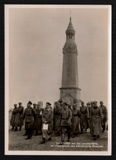 1939 'The Leader on the Loretto Heights. The French Memorial in the Background', Propaganda Postcard, Third Reich Nazi Germany