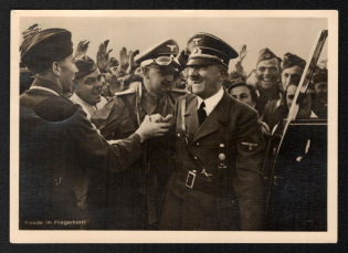 1940 'Joy at the Airbase', Propaganda Postcard, Third Reich Nazi Germany