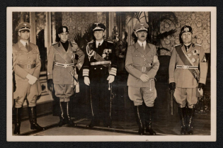 1938 'Honoring the Fasch. Fallen in the Palazzo Littoria', Propaganda Postcard, Third Reich Nazi Germany