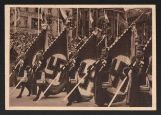 1939 'Reichstreag 1939 Hamburg of the NS. Community Strength through Joy', Propaganda Postcard, Third Reich Nazi Germany