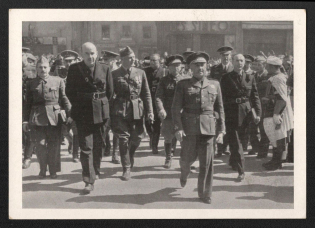 'German Commanders-in-Chief and Soldiers', Propaganda Postcard, Third Reich Nazi Germany