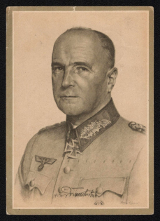 1941 'The Leader and His Generals of the Army', Propaganda Postcard, Third Reich Nazi Germany