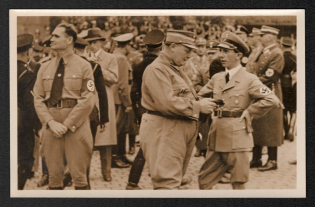 1937 'The Struggle is the Dater of All Things', Propaganda Postcard, Third Reich Nazi Germany