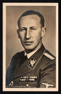 1943 'Senior Group Leader Heydrich', Propaganda Postcard, Third Reich Nazi Germany