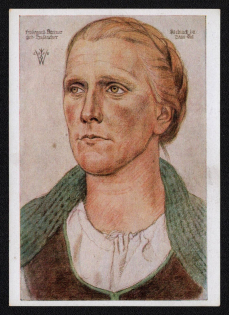 'Carinthian Peasant Woman', Propaganda Postcard, Third Reich Nazi Germany