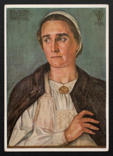 'Leader of the German Women in Romania', Propaganda Postcard, Third Reich Nazi Germany