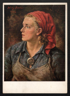 1942 'After an Original Painting by Willy Exner', Propaganda Postcard, Third Reich Nazi Germany