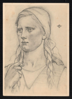 1935 'Agricultural Worker from the Luneburger Heide from Willrich, the Noble Eternal Empire', Propaganda Postcard, Third Reich Nazi Germany