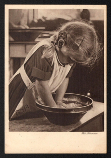 1938 'Juunsten of the German Women's Work - Reichmutterdienst', Propaganda Postcard, Third Reich Nazi Germany