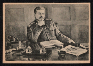 'Josef Stalin' Pro-Soviet Italian Fascist Postcard