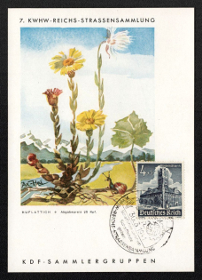 1941 'Third Reich's Strassensammlung Kdf-Sammler Gruppen', Propaganda Postcard, Third Reich Nazi Germany