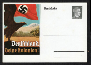 'Germany Your Colonies!', Propaganda Postcard, Third Reich Nazi Germany
