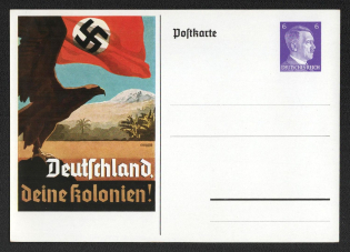 'Germany Your Colonies!', Propaganda Postcard, Third Reich Nazi Germany