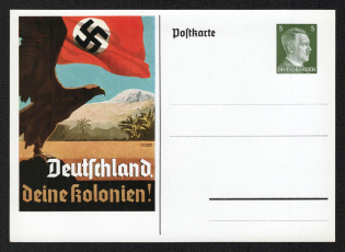 'Germany Your Colonies!', Propaganda Postcard, Third Reich Nazi Germany