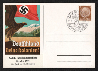 1939 'Germany Your Colonies!', Propaganda Postcard, Third Reich Nazi Germany