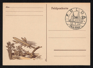 1944 'Field Postcard', Propaganda Postcard, Third Reich Nazi Germany