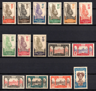 1910-22 Gabon, French Colonies (Sc. 49 - 57, 60, 64 - 66, 68, 71, CV $35)