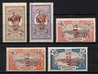 1924 Martinique, French Colonies (Sc. 114 - 119, CV $50)