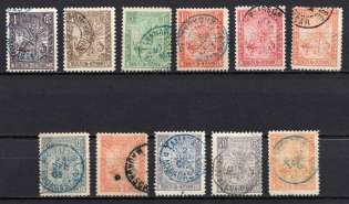 1903 Madagascar, French Colonies (Sc. 63, 65 - 72, 74, Used, CV $65)