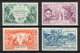 1931 Cameroun, French Colonies (Sc. 213 - 216, Signed, Full Set, CV $25)