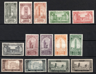1917 Morocco, French Protectorate (Sc. 55 - 61, 63 - 64, 66 - 68, 70 - 71, CV $165)