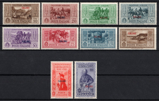 1932 Kalymnos, Aegean Islands, Italian Colonies (Scott 17 - 26, Full Set, CV $425, MNH)