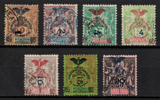 1903 New Caledonia, French Colonies (Sc. 81 - 87, Full Set, Used, CV $25)