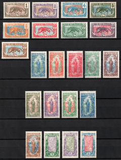 1907-22 Middle Congo, French Colonies (Sc. 1 - 22, Full Set, CV $135)