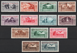 1930 Aegean Islands, Italian Colonies, Airmail (Scott 3 - 11, C4 - C7, Full Set, CV $70, MNH/MLH)