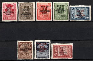 1943 Rhodes, Aegean Islands, German-Italian Administration (Mi. 203 - 210, Full Set, CV $290, MNH)