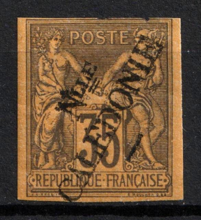 1892 35c New Caledonia, French Colonies (Sc. 17, CV $75, Signed)