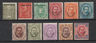 1893 Eritrea, Italian Colonies (SG 1 - 11, Full Set, CV $4,200)
