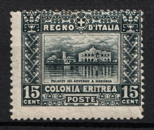 1910 15c Eritrea, Italian Colonies (SG 36, Perforation 13.5, CV $600)