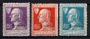 1927 Eritrea, Italian Colonies (SG 120 - 122, Full Set, CV $60, MNH)