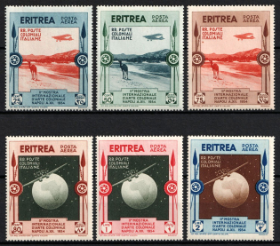 1934 Eritrea, Italian Colonies, Airmail (SG 222 - 227, Full Set, CV $60, MNH)