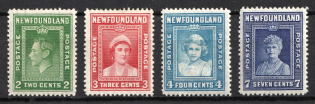 1938 Newfoundland, Canada, British Colonies (SG 268 - 271, Full Set, CV $30)