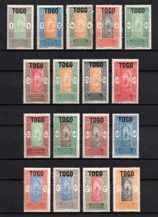 1921 Togo, French Colonies (Mi. 42 - 58, Full Set, CV $50)